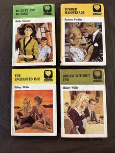 1974 Vintage Lot Of 4 Mills & Boon Hardcover Books With Dust covers - Picture 1 of 19