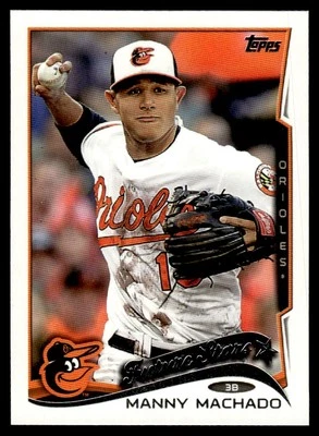2014 TOPPS MINI FUTURE STARS Manny Machado Baltimore Orioles #24 - Image 1 of 2