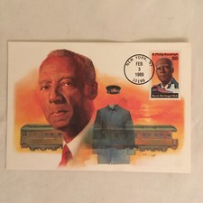 25 Cent A Philip Randolph Black History FDC First Day Cover 2/3/89 New York NY