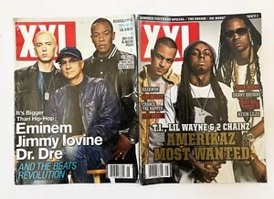 XXL Magazine Lot Eminem Dr. Dre April 2014 & Lil Wayne Raekwon 2013 Hip Hop Rap - Picture 1 of 8