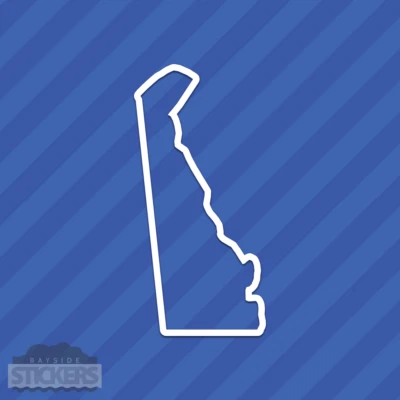 Delaware DE State Outline Vinyl Decal Sticker - Image 1 of 2
