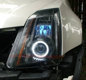 Switchback cotton LED halo ring for Cadillac CTS 2008-2013 Xenon headlight DRL - Picture 1 of 20