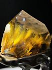 1.12LB Top Natural Rutile Quartz crystal Mineral Specime Reiki heal+stand