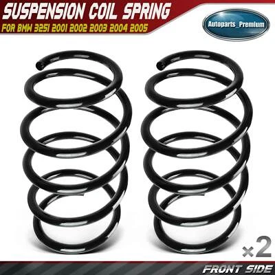 Muelles helicoidales delanteros diestros y diestros para BMW E46 325i 2001 2002 2003 2004 2005 sedán 2 un. Foto 1 de 4