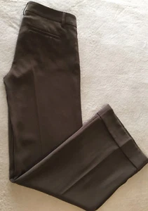 Express Editor Women Brown Trouser Dress Pants Size 2 R - Foto 1 di 9