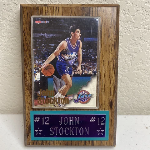 JOHN STOCKTON PLAQUE UTAH JAZZ BASKETBALL NBA 4x6 Cover