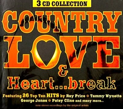 Country Love & Heart Break, Brand New set of 3-CD 36 songs - Image 1 of 2