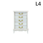 1PC Dollhouse furniture ornaments mini European style retro cabinet model