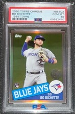 2020 Topps Chrome 1985 Refractor Bo Bichette Blue Jays RC Rookie PSA 10