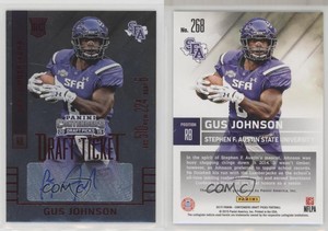 2015 Contenders Draft Picks College Ticket Red Foil Gus Johnson Rookie Auto RC