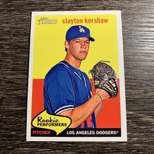 CLAYTON KERSHAW 2008 Topps Heritage ROOKIE PERFORMERS Insert Card #RP1 RC Year
