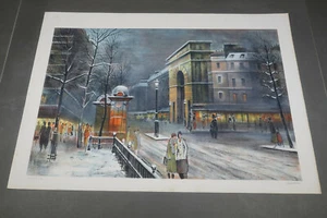Lithographie Antonio Rivera épreuve d artiste, la porte Saint-Denis Paris - Bild 1 von 5
