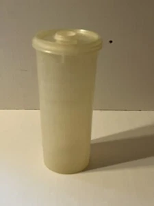 Contenedor de bebidas transparente vintage Tupperware 262 con tapa abatible 603 - Imagen 1 de 3