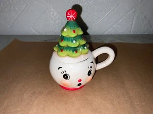 Johanna Parker Anthropomorphic Tree w/Red Star Mug Cup Novelty Christmas - Picture 1 of 8