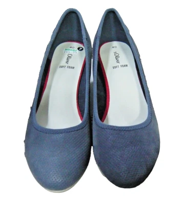 S.oliver Court Zapatos Bailarina Ballet Zapatillas Zapatos Marino Talla 3 Nuevos Foto 1 de 4