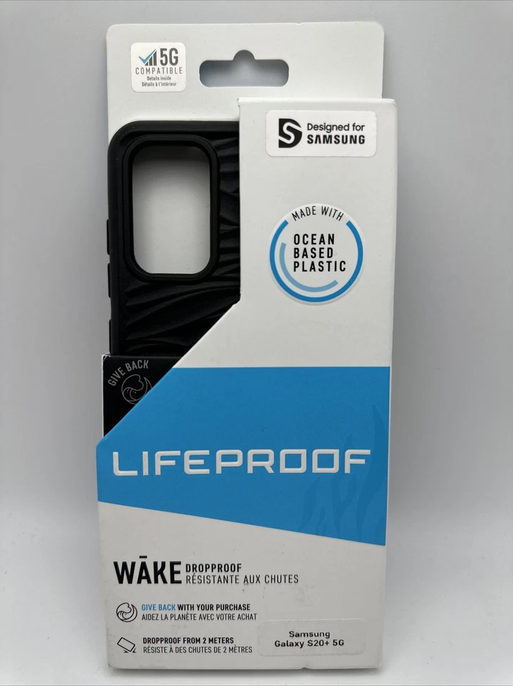 LifeProof Wake Series Case for Samsung Galaxy S20 Plus 5g - Black