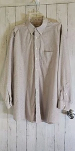 Men's Roundtree Yorke Gold Label Purple & White Stripe Size 17  ~80's  Non-Iron~ - Picture 1 of 5