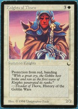 Knights of Thorn The Dark HEAVILY PLD White Rare MTG CARD (ID# 201414) ABUGames
