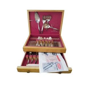 1847 Rogers Bros. International Silver Flair Silberbesteck 59-teiliges Set & Truhe - Bild 1 von 12