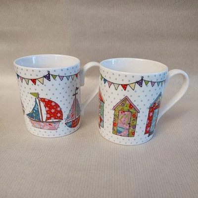 The Caravan Trail Festival Series 2 Mug Set Beach Huts, Yachts - Image 1 of 4