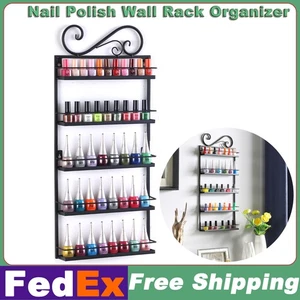 Esmalte de uñas de 5 niveles estante de pared estante organizador soporte metal hasta 50 botellas - Imagen 1 de 10