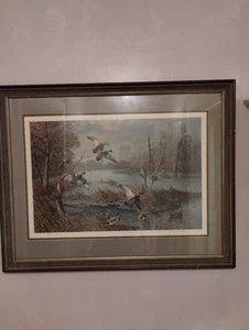 Harry Adamson Lithograph The Loafing Ban," Flying Mallards" Excellent Condition. - Picture 1 of 1