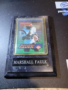 MARSHALL FAULK Indy COLTS 1994 EDGE The Boss Squad FOOTBALL CARD Boss #1 Plaque - Picture 1 of 3