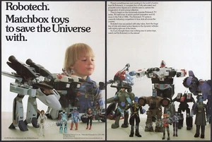 ROBOTECH - Original 1986 Trade Print AD / ADVERT / Matchbox Actionfigur Promo - Bild 1 von 3