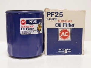 vtg NOS AC-Delco GM PF25 Oil FILTER • 1968-90 L4 L6 small block V8 305 350 etc - Picture 1 of 8