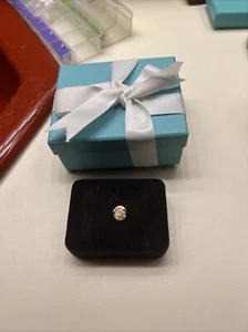 Tiffany Diamond 18k Charm Pendant SALE - Picture 1 of 4
