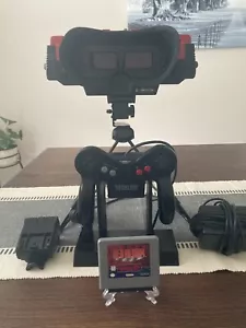 TESTED Nintendo VIRTUAL BOY-Controller-Power Cd-RED ALARM-Stands READ DEETS! - Picture 1 of 22