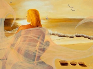 Hellbraun - Kunst, Gemälde, Giclée auf Leinwand 16"x12" von Yelena Berzon - Bild 1 von 1