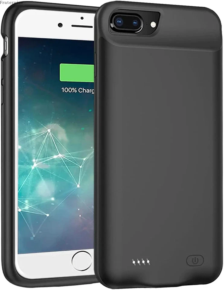 Battery Case for iPhone 8 Plus/7 Plus/6s Plus/6 Plus Power Bank Charging Cover - image 1 of 4