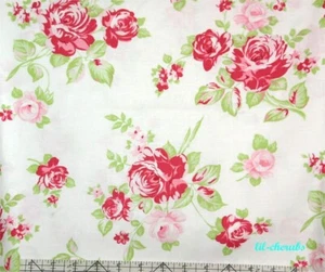 Tanya Whelan Darla Rose Shabby Fuchsia Fabric - Picture 1 of 1