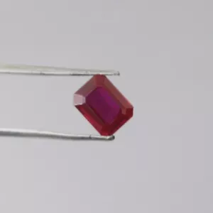 4.0 Ct Certified Natural Octagon Cut Red Ruby Madagascar Top Quality Gems Y-939 - Picture 1 of 14