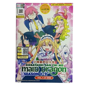 Miss Kobayashi's Dragon Maid Season 1+2 (Vol.1-25End) DVD Eng Dubbed All Region - Picture 1 of 6