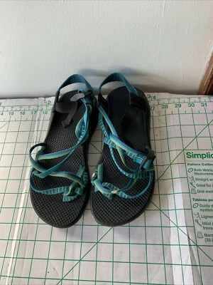 Sandalias Chaco para mujer talla 9 ZX2 Yampa River Vibram con tiras azules atléticas al aire libre Foto 1 de 4