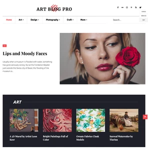 Art Blog Website Design with Free VPS Web Hosting and Installation - Picture 1 of 6