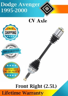 New OE Front Right CV Axle For 1995-2000 Dodge Avenger 2.5L Lifetime Warranty - Image 1 of 4