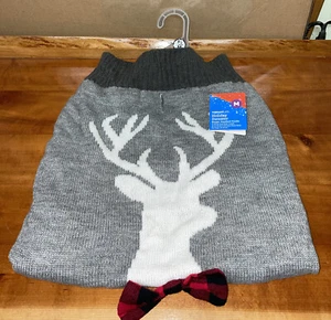 New Christmas Holiday Winter Reindeer M Dog Cat Pet Sweater - Picture 1 of 4