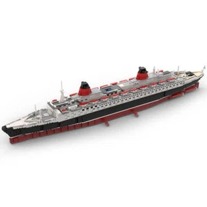 Barco de vapor grande escala 1/400 SS Francia apto para 10294 2673 piezas juguete de construcción - Imagen 1 de 12