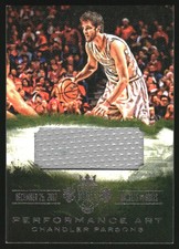 2013-14 Court Kings Performance Art Memorabilia #32 Chandler Parsons Jersey /299
