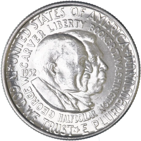1952 (P) Washington-Carver Classic Commemorative Half Dollar BU See Pics L943 Cover