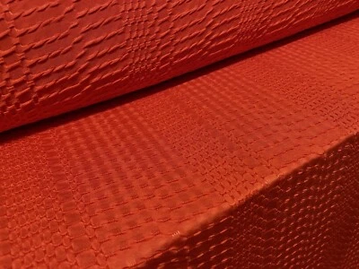 THE FABRIC MERCHANT Kleiderstoff aus geometrischem Jacquard Jersey, Meterware - Cayenne