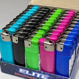 1000 Elite Brand Push Button Lighters – Disposable Bulk Lot, Wholesale Resale - Picture 1 of 6
