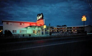Postal de King's Motel, Salem o vintage - Imagen 1 de 2