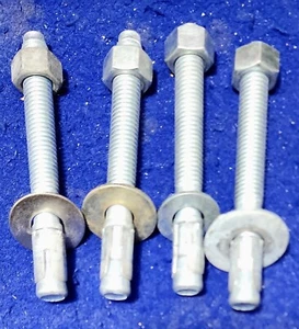 Lote de 4 anclajes de cuña para hormigón 3/8" X 4-1/2" - Imagen 1 de 2