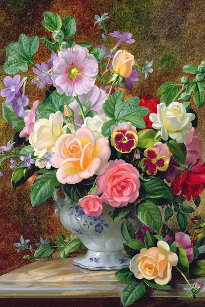 Oil Painting Decor Still life flowerHome decor Giclee