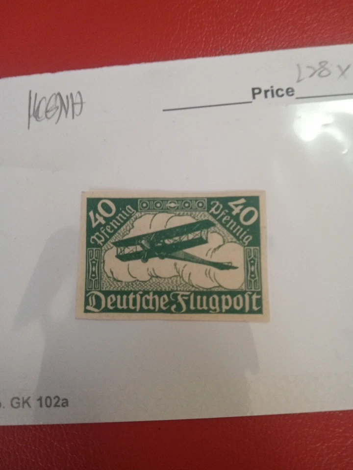 GERMANY Scott C2a Mint No Gum As Issued Imperf Rare SCV $2000 Very Fine  - Image 1 of 4