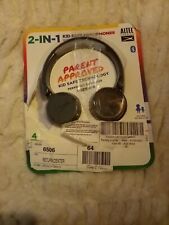  ALTEC LANSING 2-in-1 Bluetooth & Wired Kid-safe Headphones, Black  Ages 6-9 